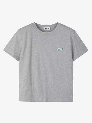 Round Neck Basic Logo T-shirt - LUV.M - Modalova