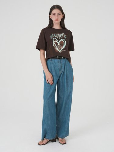 Wide Silhouette One-tuck Denim Pants - on&on - Modalova