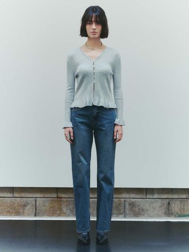 Straight Denim Pants_Deep Washed - PLAC - Modalova