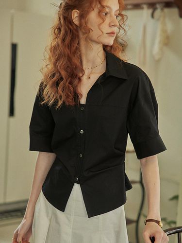 PM_Niche Slim Waist Slit Shirt_Black - Proud Mary - Modalova