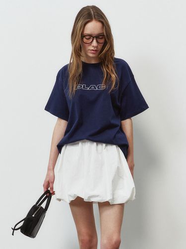 Loose Fit Logo T-shirt_Navy - PLAC - Modalova