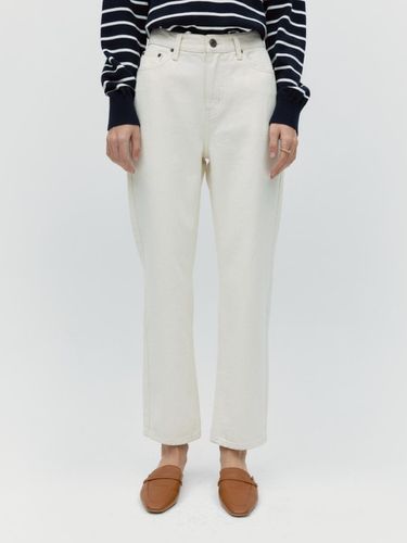 Straight Denim Pants_White - DEPOUND - Modalova