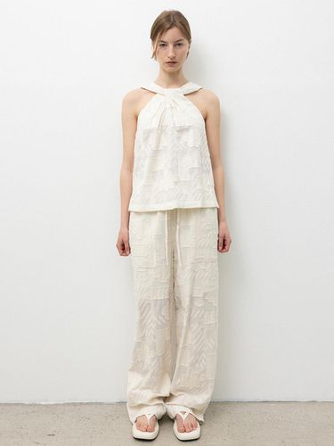 Jacquard Pattern Wide Pants - RRACE - Modalova