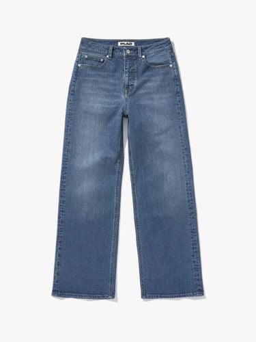 Brush Relax Denim Pants_Mid Blue - PLAC - Modalova