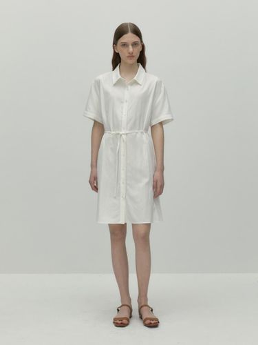 Belted Shirt Dress - DEPOUND - Modalova