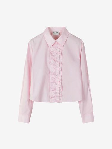 Frill Detail Detachable Crop Shirt - LUV.M - Modalova