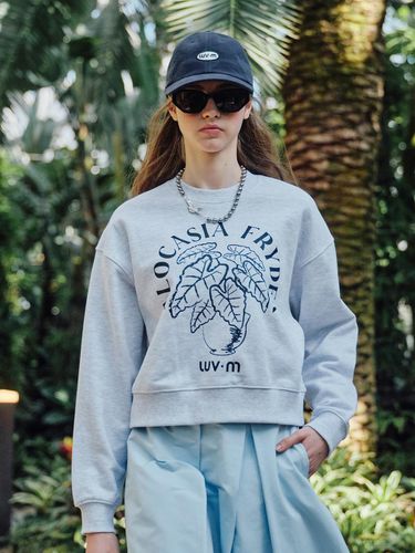 Alocasia Lettering Print Sweatshirt - LUV.M - Modalova