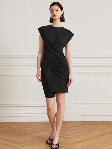 YY Asymmetric Fitted Dress (Black) - yyiam - Modalova