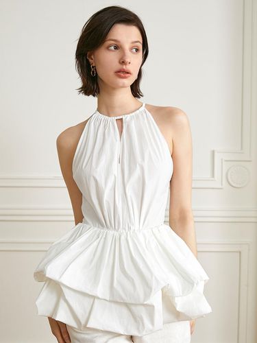 YY Halter Neck Balloon Sleeveless Top - yyiam - Modalova