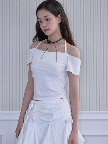 Sha Layered Holter T-shirt_White - Rosefrantz - Modalova