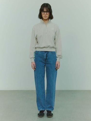 Classic Straight Denim Pants_Mid Blue - PLAC - Modalova