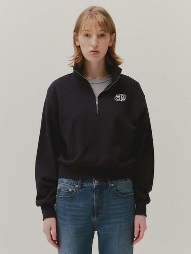 Half Zip Up Sweatshirt_Navy - PLAC - Modalova