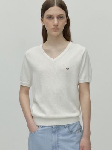 Standard V Neck Knit Top - DEPOUND - Modalova