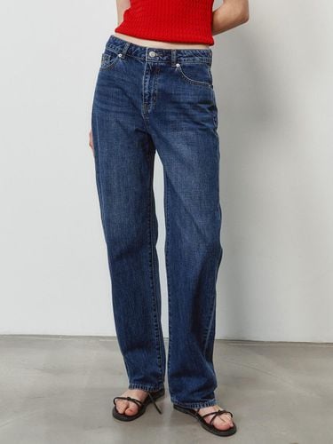 Straight Denim Pants_Mid Blue - PLAC - Modalova