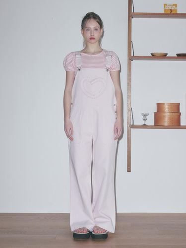 Frill Heart Overalls_Pink - FUNFROMFUN - Modalova