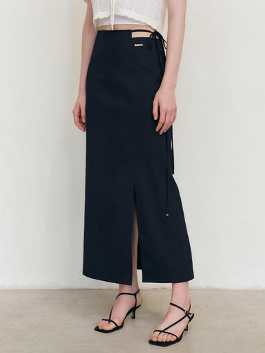 Slit Long Skirt _ Navy - ARTID - Modalova