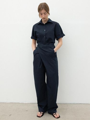 Crease Pocket Shirt_Navy - RRACE - Modalova