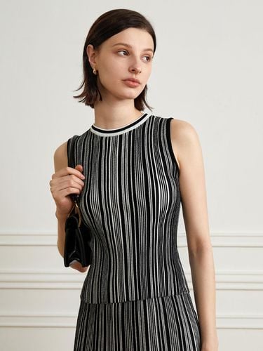 YY Striped Sleeveless Knit Top - yyiam - Modalova