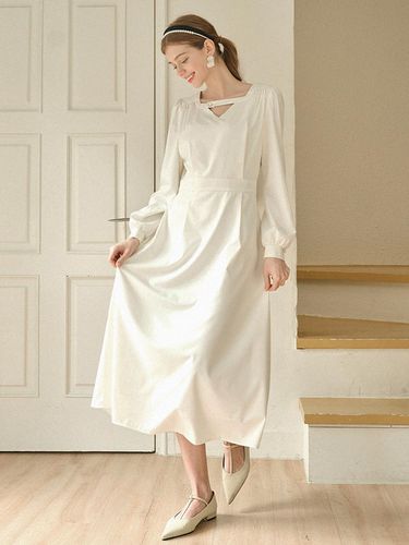 Aubade Neck Point One Tuck Long Dress - MICANE - Modalova