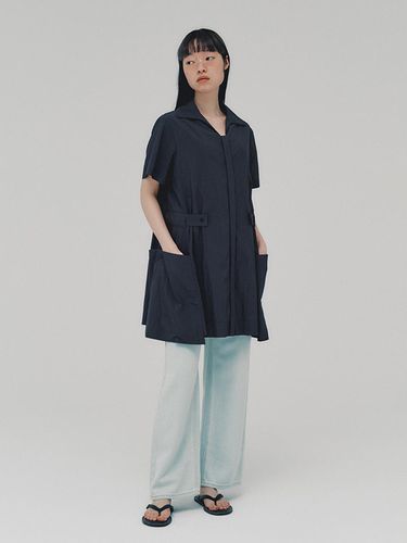 Mini Shirt Dress_Charcoal - ahwe - Modalova