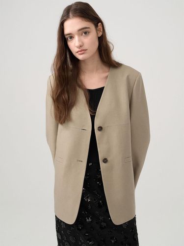 Collarless Stitch Jacket - on&on - Modalova