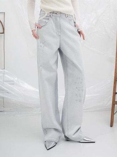 Grayish Denim Pants_Grey - YUTHENTIC - Modalova