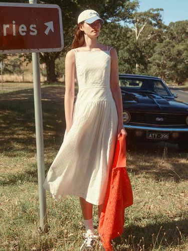 Saint Kilda Square Neck Smocked Long Dress - AND YOU - Modalova