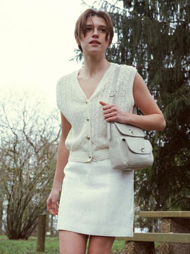 Crochet Knit Vest - LOEUVRE - Modalova