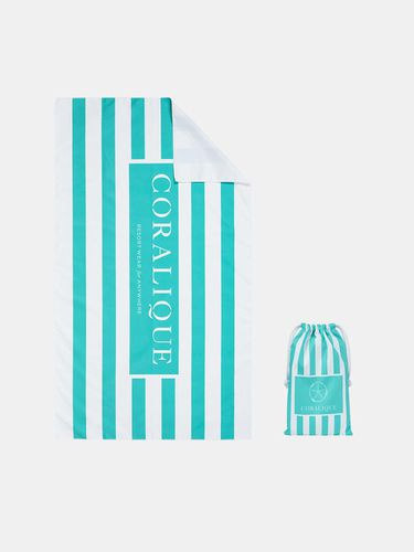 Stripe Beach Towel - Mint - CORALIQUE - Modalova