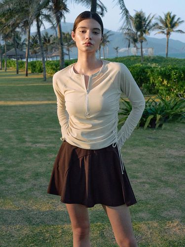 Flare Skirt - Chocolate Brown - Lamerei - Modalova