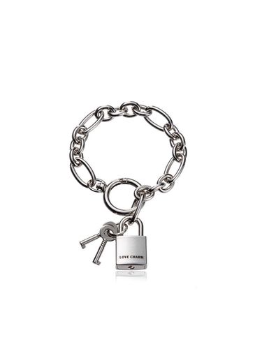 LOVE CHARM Lock Charm_Metal Chain - LOVE CHARM - Modalova