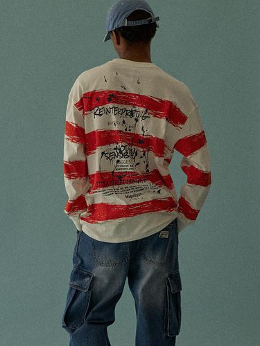 SWAGVER Stripe Long Sleeve T-shirt - MAGOODGAN - Modalova