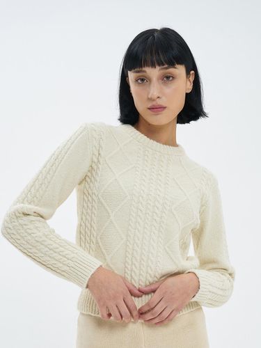 Fishermen Cable Wool Knit Sweater - BLONDNINE - Modalova