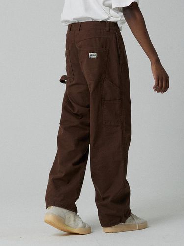 FARBAN Cotton Carpenter Pants_Brown - MAGOODGAN - Modalova