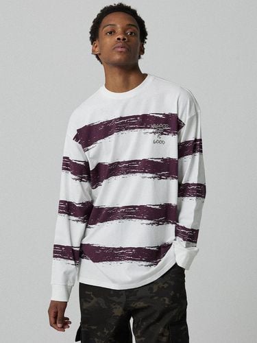 SWAGVER Stripe Long Sleeve T-shirt_Violet - MAGOODGAN - Modalova