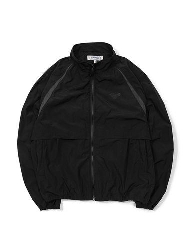 Nylon Zip Up Track Jacket - Black - Slowpoke - Modalova