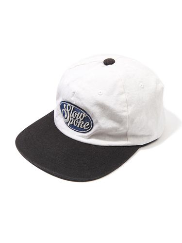 S Logo 3 Panel Cap - White&Black - Slowpoke - Modalova