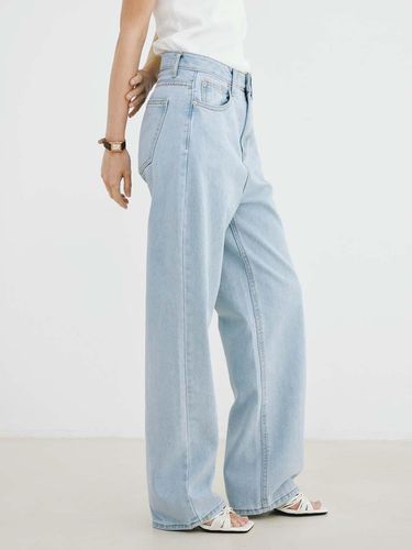 Natural Loose Denim Pants (2 Color) - PLUNASTUDIO - Modalova