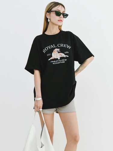 Royal Crew T-shirt_Black - PLUNASTUDIO - Modalova