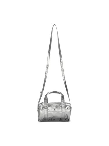 Glossy Logo Sporty Mini Duffel Bag_Silver - Matin Kim - Modalova