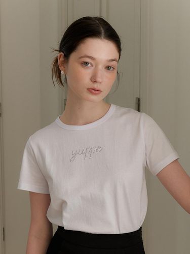 Dotted Yuppe T-Shirt_White - YUPPE - Modalova