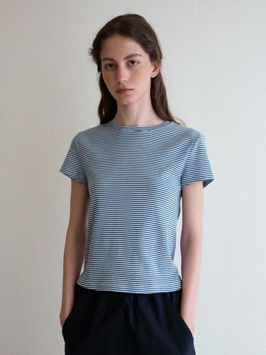 Basic Stripe T-Shirt_Blue - SPRING CROCUS - Modalova