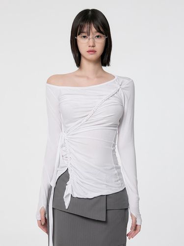 Handmade Twisted One-Shoulder Long Sleeve Top - FLARE UP - Modalova