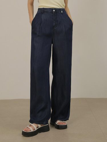 Soft Tencel Indigo Denim Pants (Indigoblue) - NONANDNON - Modalova