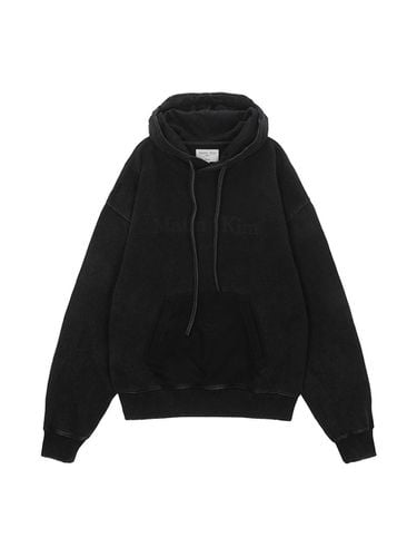 Pigment Dying Logo Hoody - Black - Matin Kim - Modalova