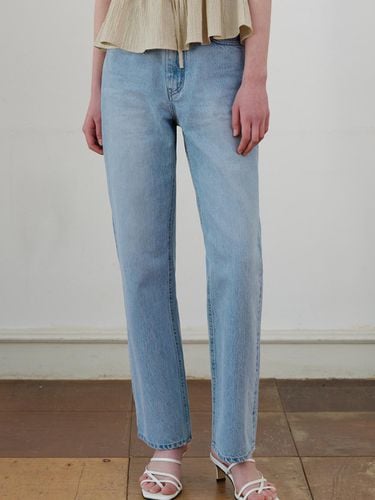 Comos 1086 Classic Straight Denim Pants_Light Blue - ourcomos - Modalova