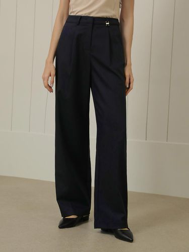 Classic One tuck Slacks (Navy) - NONANDNON - Modalova