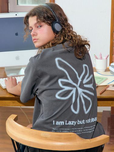 Back Point Lazy Flower T-shirt - lazyz - Modalova