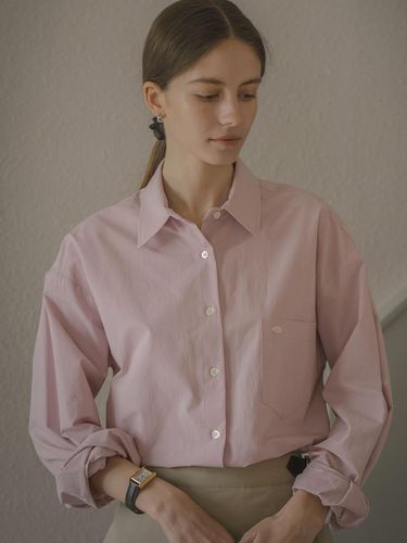 Basic Plaid Cotton Shirt - Pink - KNOWN BETTER - Modalova