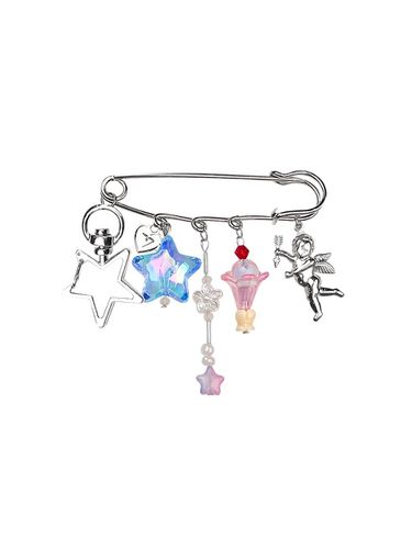 Sweet Angel Safety Pin Keyring - VVV - Modalova